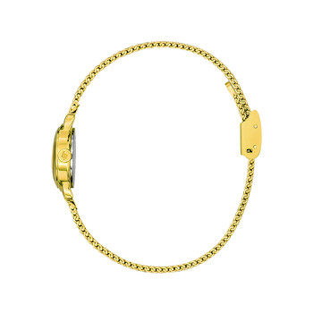 Lip dameshorloge in verguld staal