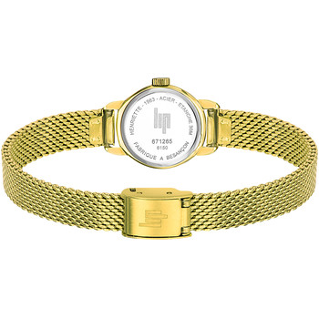 Lip dameshorloge in verguld staal