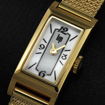 Montre Lip femme acier doré
