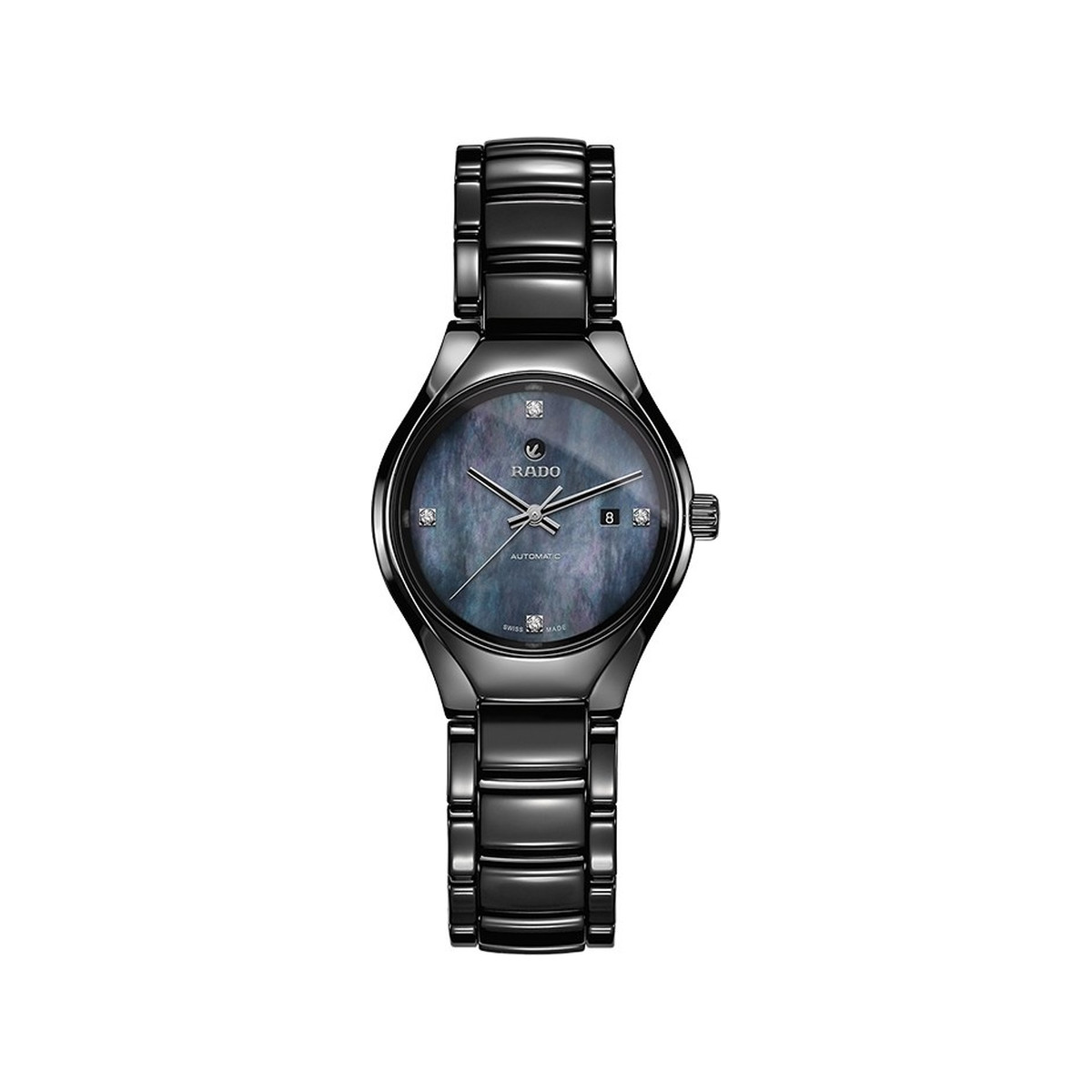 Montre Rado femme automatique céramique noire