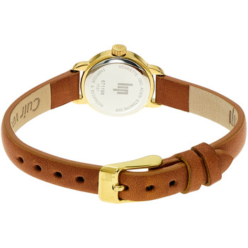 Montre Lip femme acier cuir marron