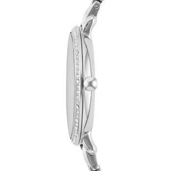 Fossil women's steel watch with crystals
