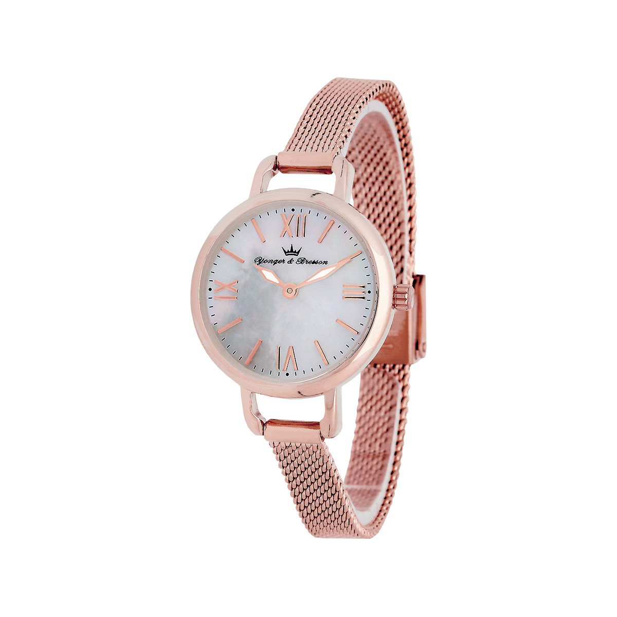 Montre Yonger Et Bresson Femme Acier Rose Milanais Femme Mod Le