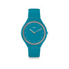 Montre Swatch mixte silicone couleur turquoise - vue V1