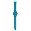 Montre Swatch mixte silicone couleur turquoise - vue VD1