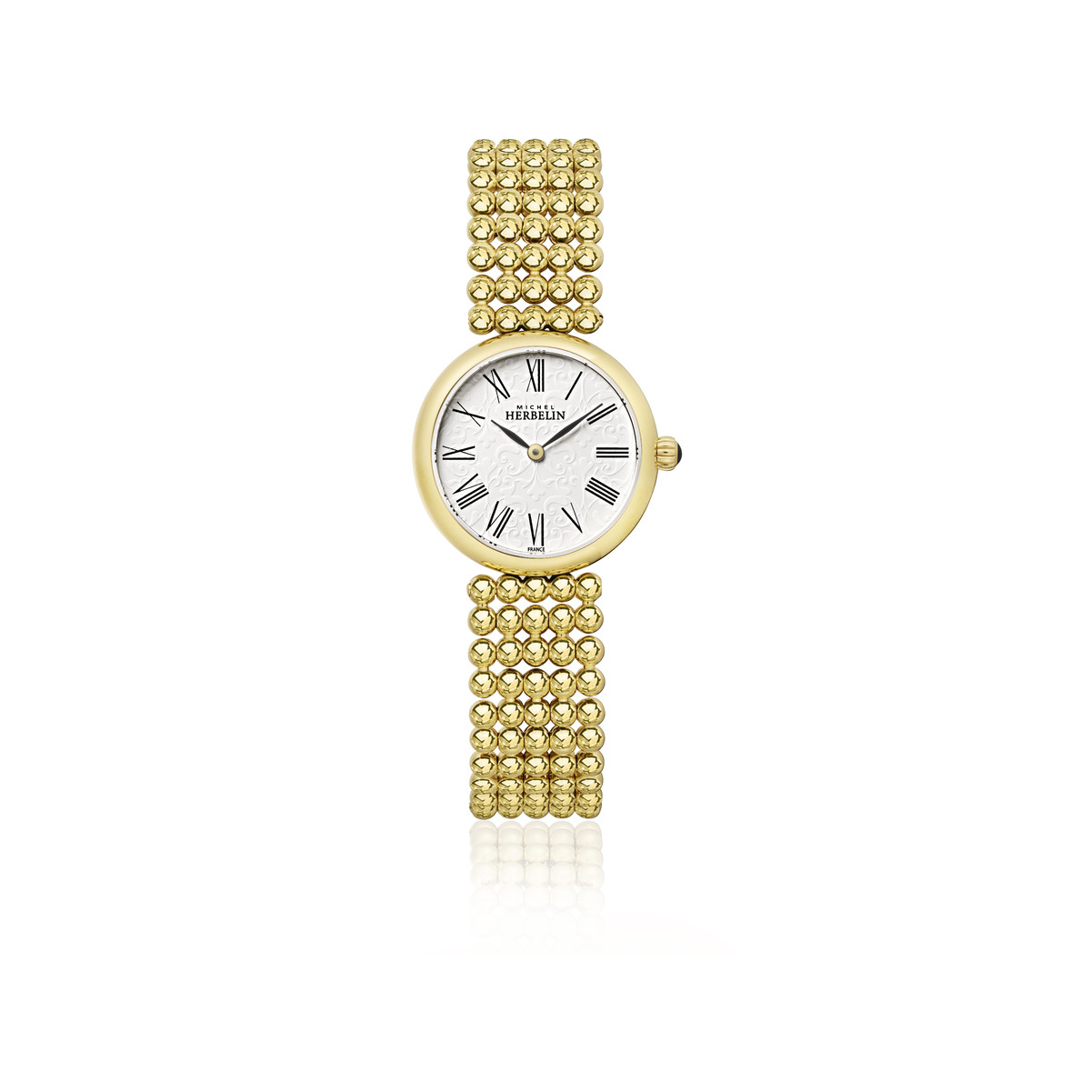 Montre HERBELIN Perles femme métal doré jaune