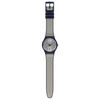 Montre swatch mixte plastique silicone bleu - vue VD1