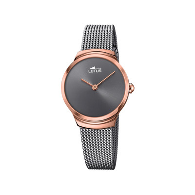 Montre femme doré rose et strass bracelet acier maille milanaise - Femme -  Montres | MATY