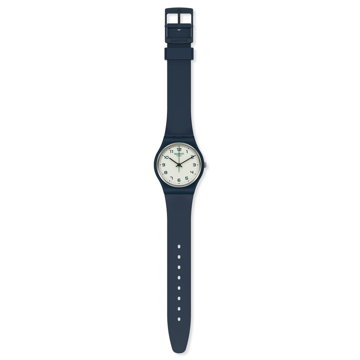 Montre Swatch mixte plastique bleu - vue D1