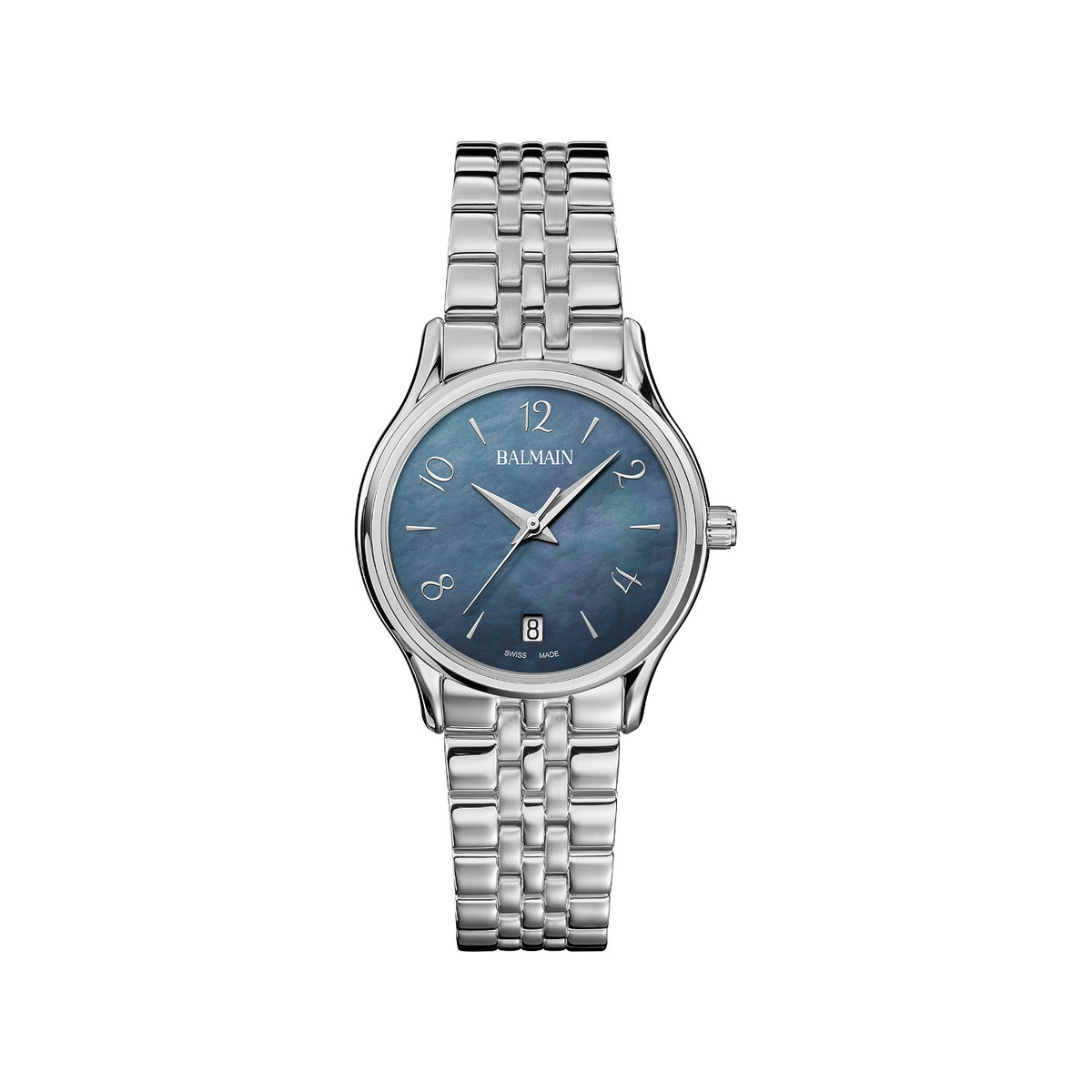 Montre Balmain femme acier cadran nacre bleu