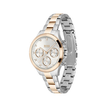 Montre Boss femme acier bicolore jaune