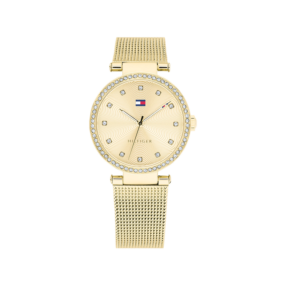 Montre Tommy Hilfiger femme acier doré jaune