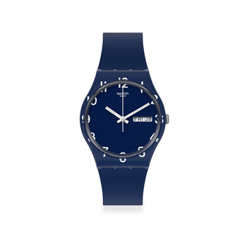 Montre Swatch mixte silicone bleu