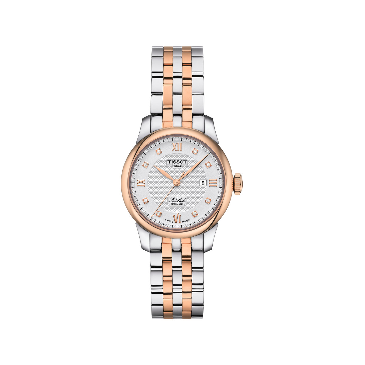 Montre TISSOT Le Locle Automatic Lady femme automatique cadran argent bracelet acier