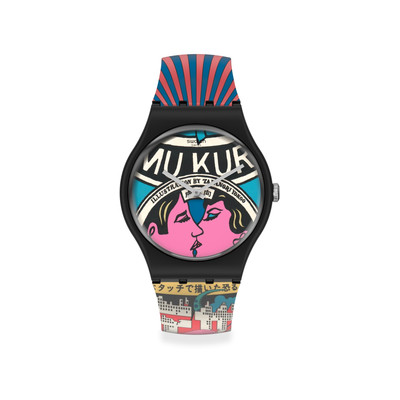 Montre Swatch mixte plastique silicone Tadanori Yokoo Edition limitée. -  Femme, homme - modèle SUOZ334 | MATY