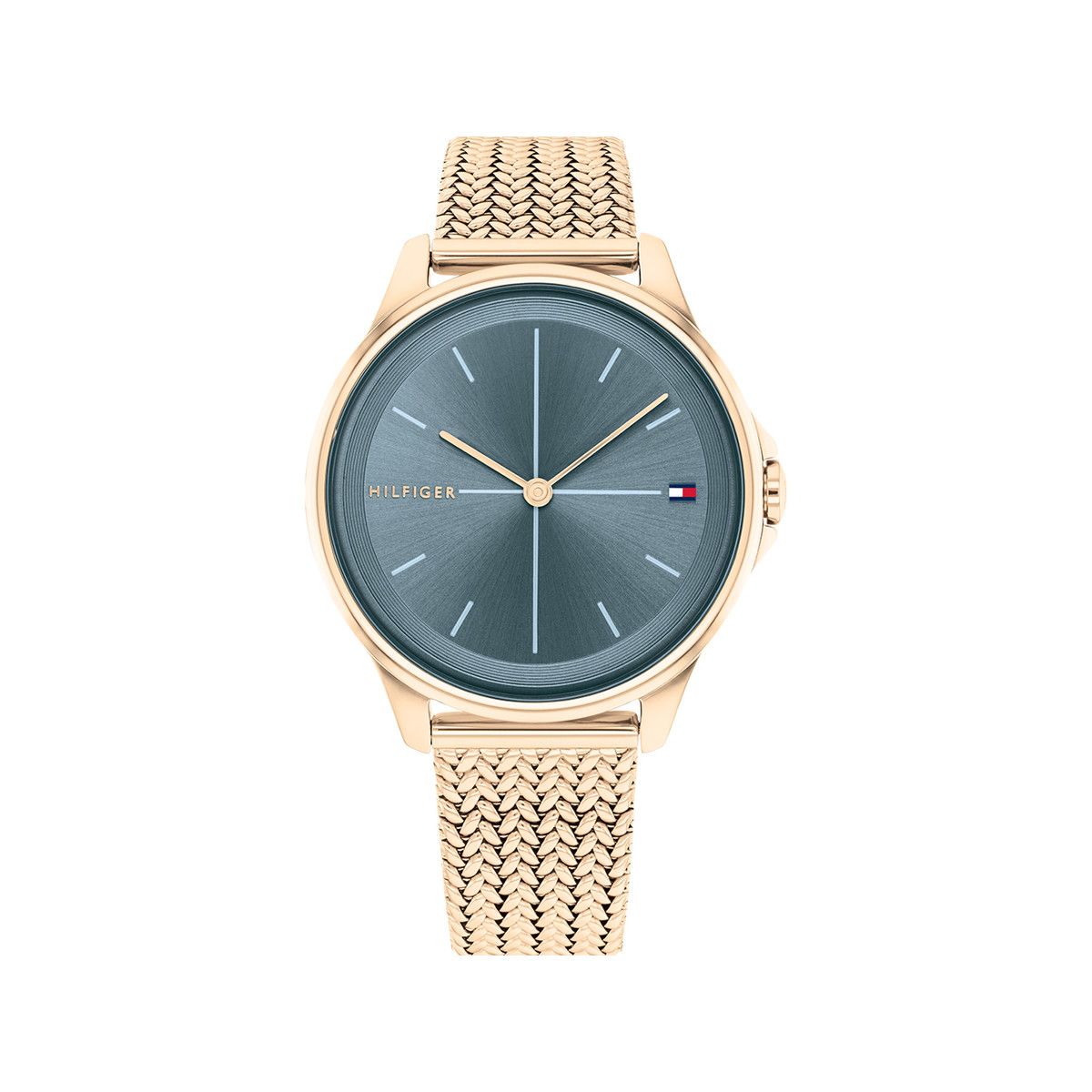 Montre Tommy Hilfiger femme acier doré rose