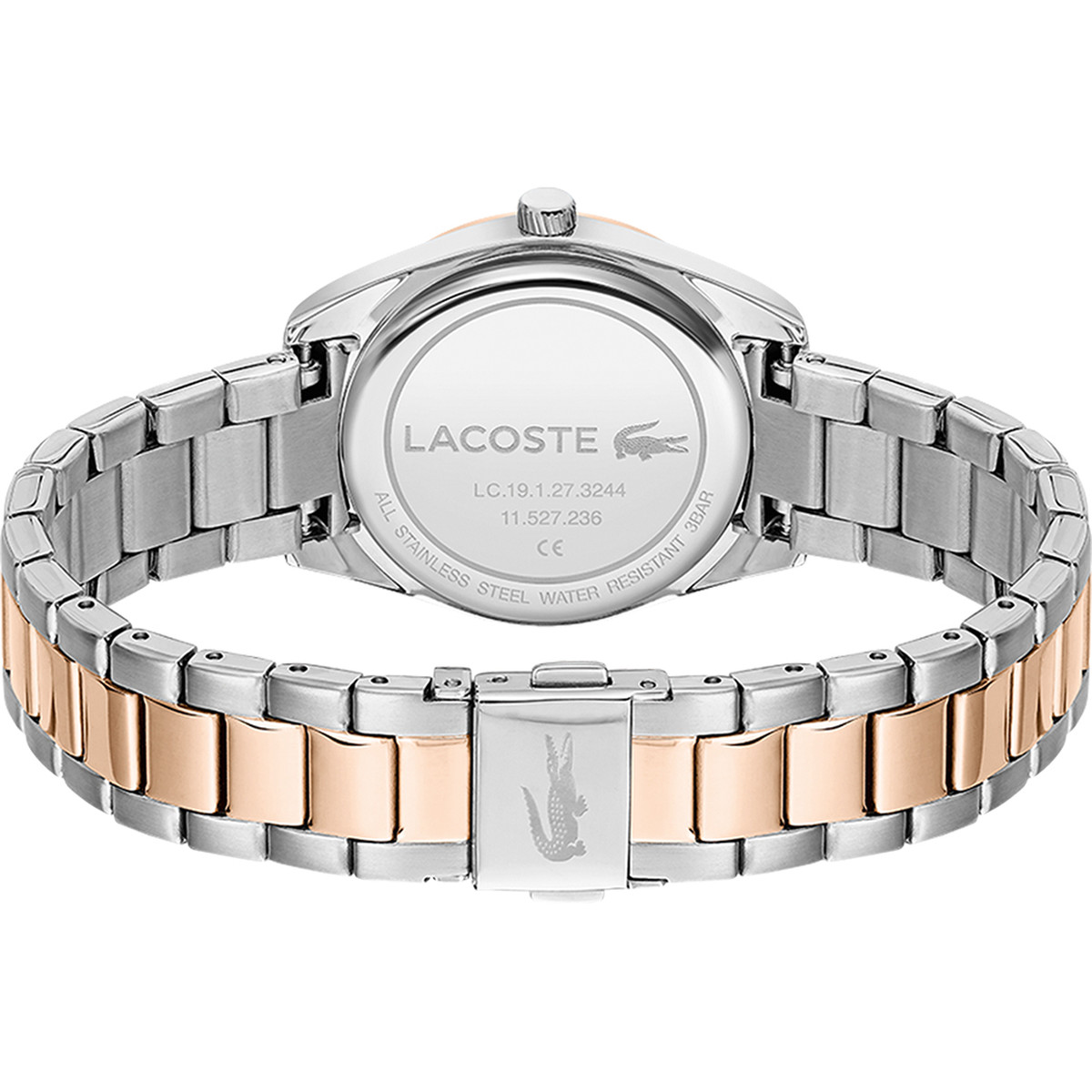 Montre Lacoste femme acier bicolore rose - vue 3