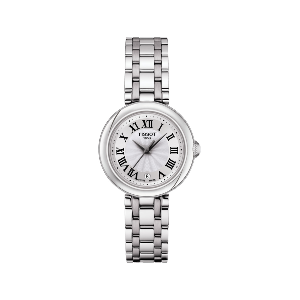 Montre TISSOT T-LADY BELLISSIMA femme cadran gris bracelet inoxydable