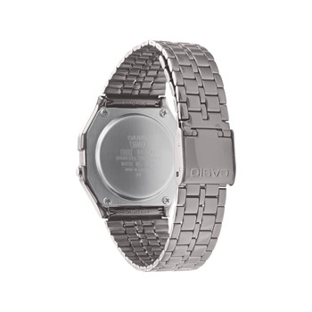 Montre Casio mixte résine gris bracelet acier gris