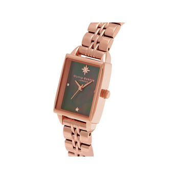 Montre Olivia Burton femme acier doré rose
