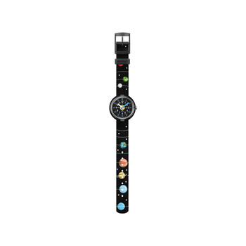 Montre Flik Flak enfant noir matériaux biosourcés
