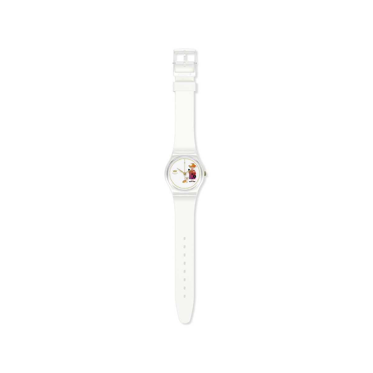 Montre Swatch Gent How Majestic mixte plastique silicone blanc - vue 4
