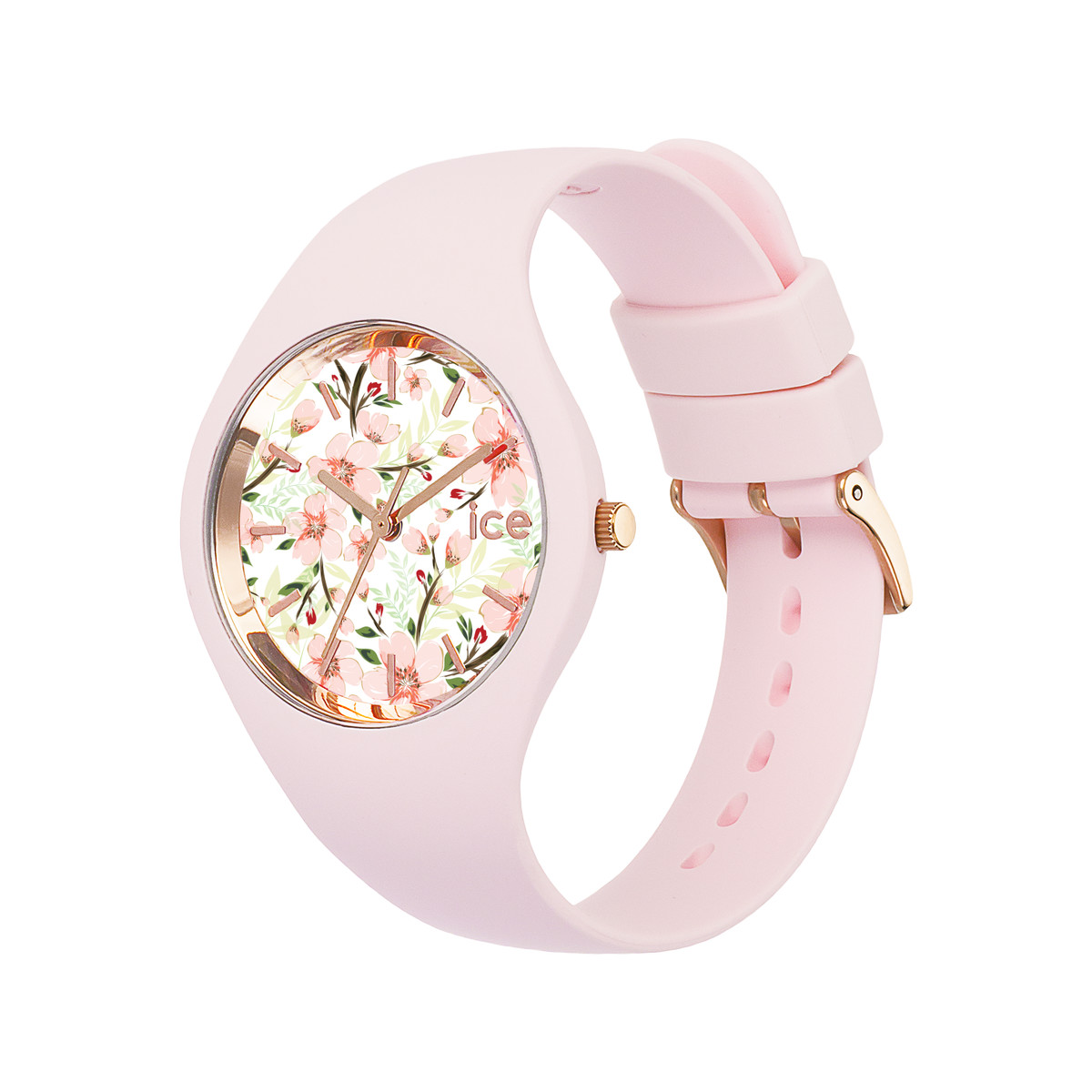 Montre Ice Watch femme bracelet silicone rose - vue 4