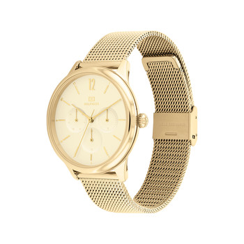 Montre Tommy Hilfiger femme acier doré jaune