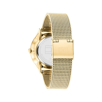 Montre Tommy Hilfiger femme acier doré jaune