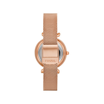 Montre FOSSIL femme automatique bracelet acier doré rose