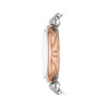 Montre FOSSIL femme bracelet acier bicolore doré rose - vue V2