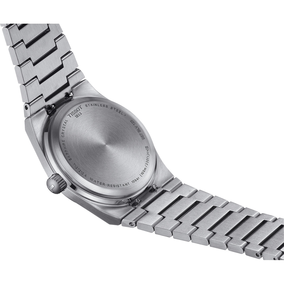 Montre TISSOT T-CLASSIC PRX mixte cadran bleu bracelet acier inoxydable - vue D2