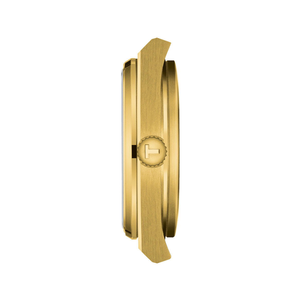Montre TISSOT T-CLASSIC PRX mixte cadran doré bracelet PVD doré - vue 2