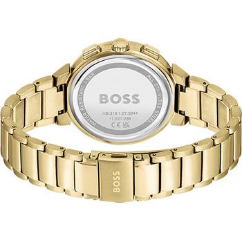 Montre BOSS One femme bracelet acier doré jaune