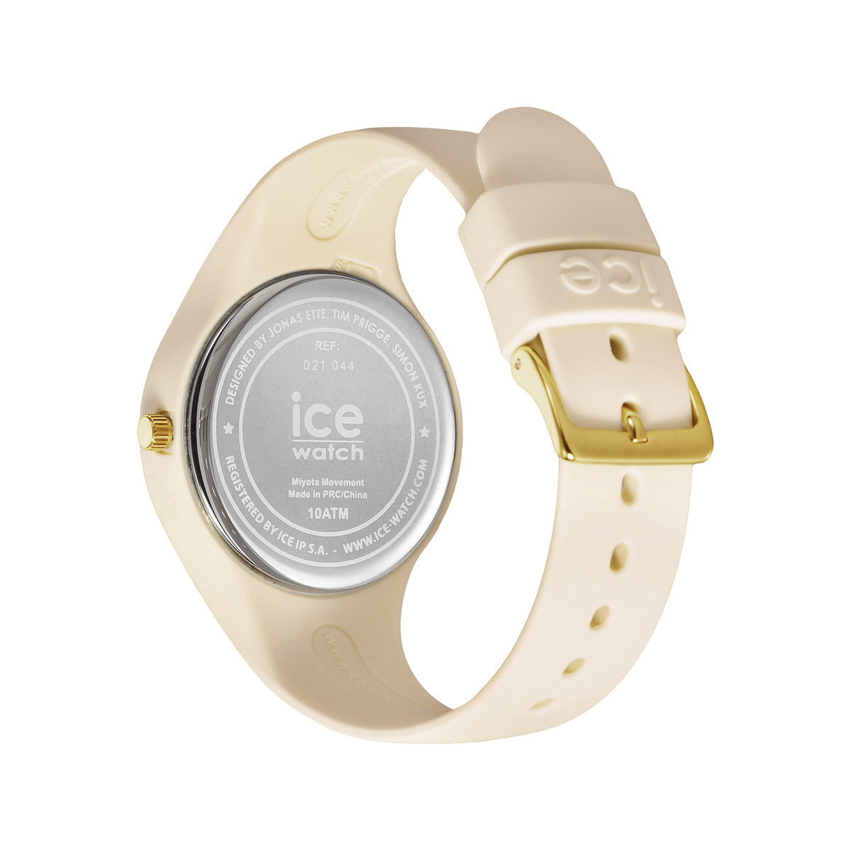 Montre ICE WATCH femme pastique beige bracelet caoutchouc beige - vue 3