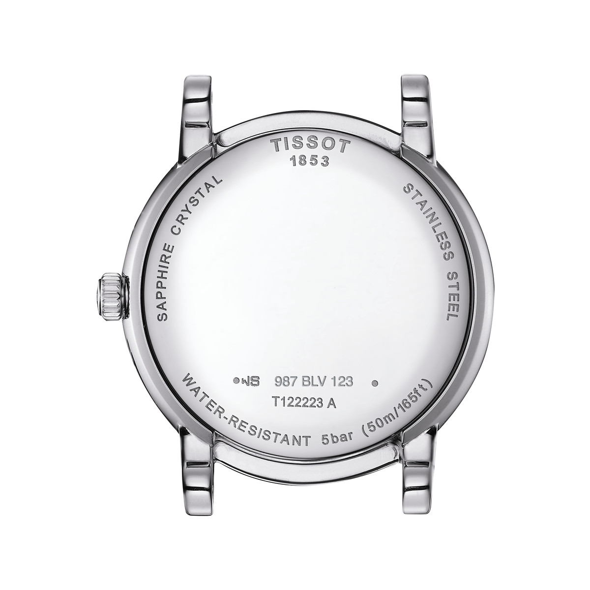 Montre TISSOT Carson Moonphase femme cadran gris bracelet acier inoxydable - vue 3