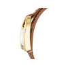Montre FOSSIL Harwell femme acier doré bracelet cuir marron - vue V2