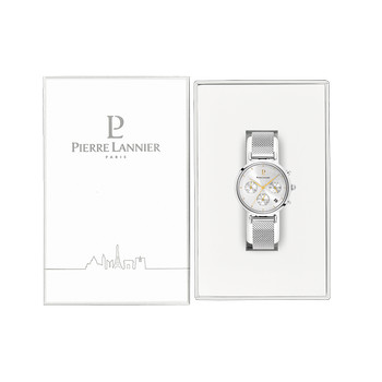 Montre PIERRE LANNIER Lutecia femme bracelet acier argent