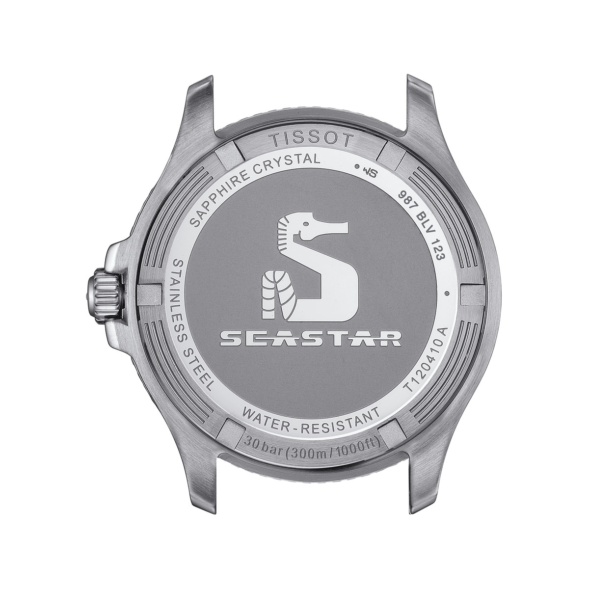 Montre TISSOT T-SPORT SEASTAR 1000 mixte cadran bleu bracelet acier inoxydable - vue 3