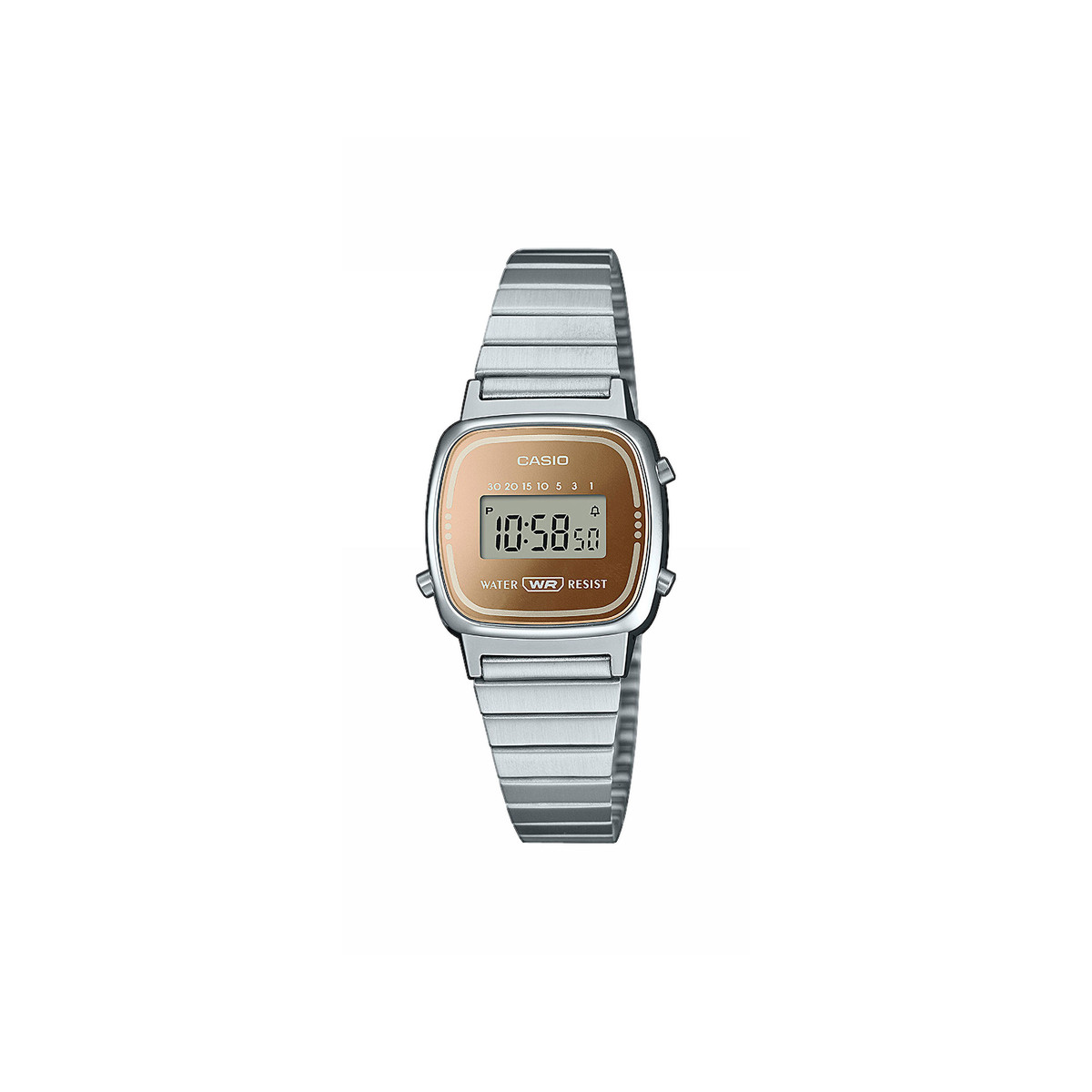 Montre CASIO vintage mini femme résine bracelet acier