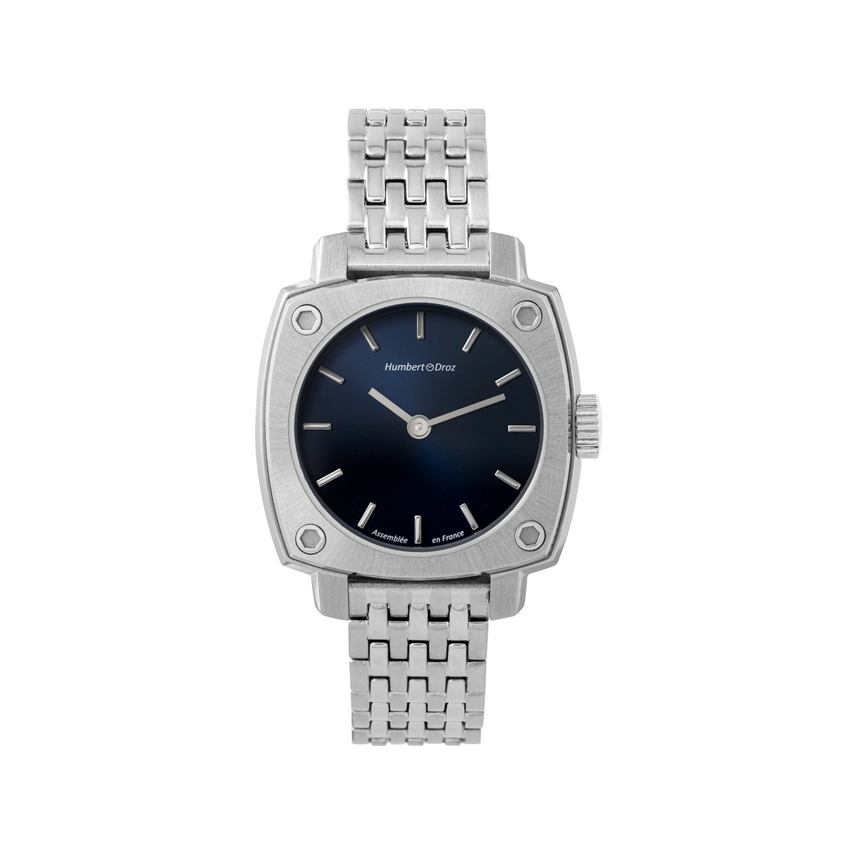 Montre HUMBERT-DROZ hd lou femme mecanique, bracelet acier