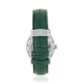 Montre MATY GM automatique cadran vert bracelet cuir vert