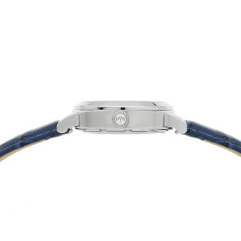 Montre MATY GM automatique cadran bleu bracelet cuir bleu