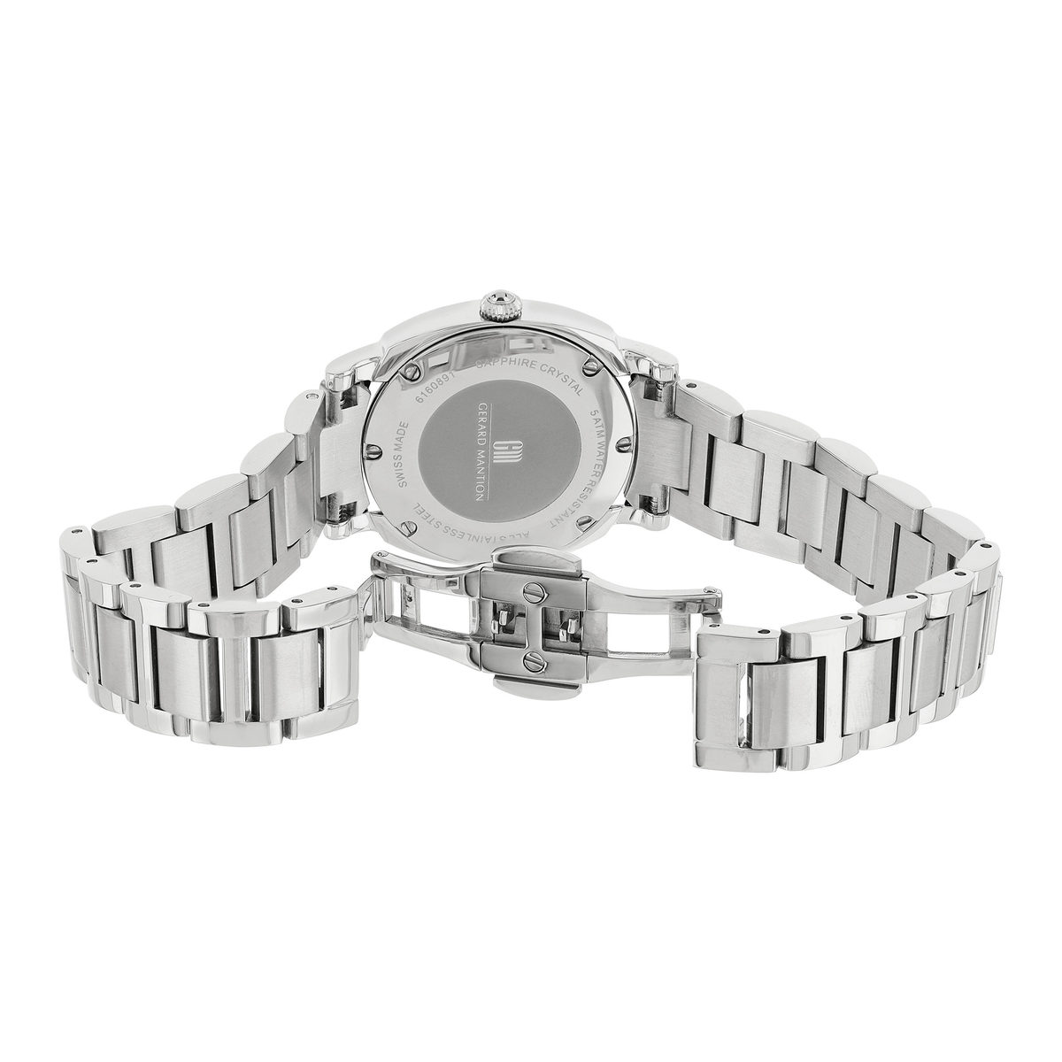 Montre MATY GM cadran Lapis Lazuli bracelet acier - vue D1
