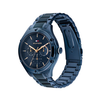 TOMMY HILFIGER lexi dameshorloge roestvrij stalen armband blauw