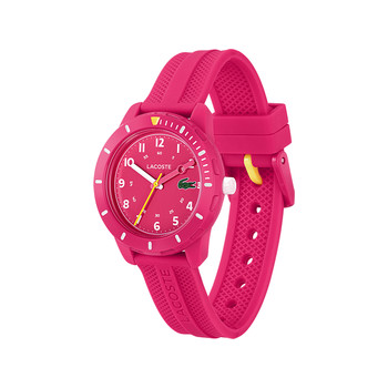 Montre LACOSTE mini tennis enfant bracelet silicone fushia