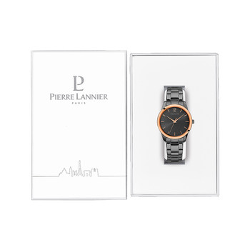 Montre PIERRE LANNIER roxane femme bracelet acier gris