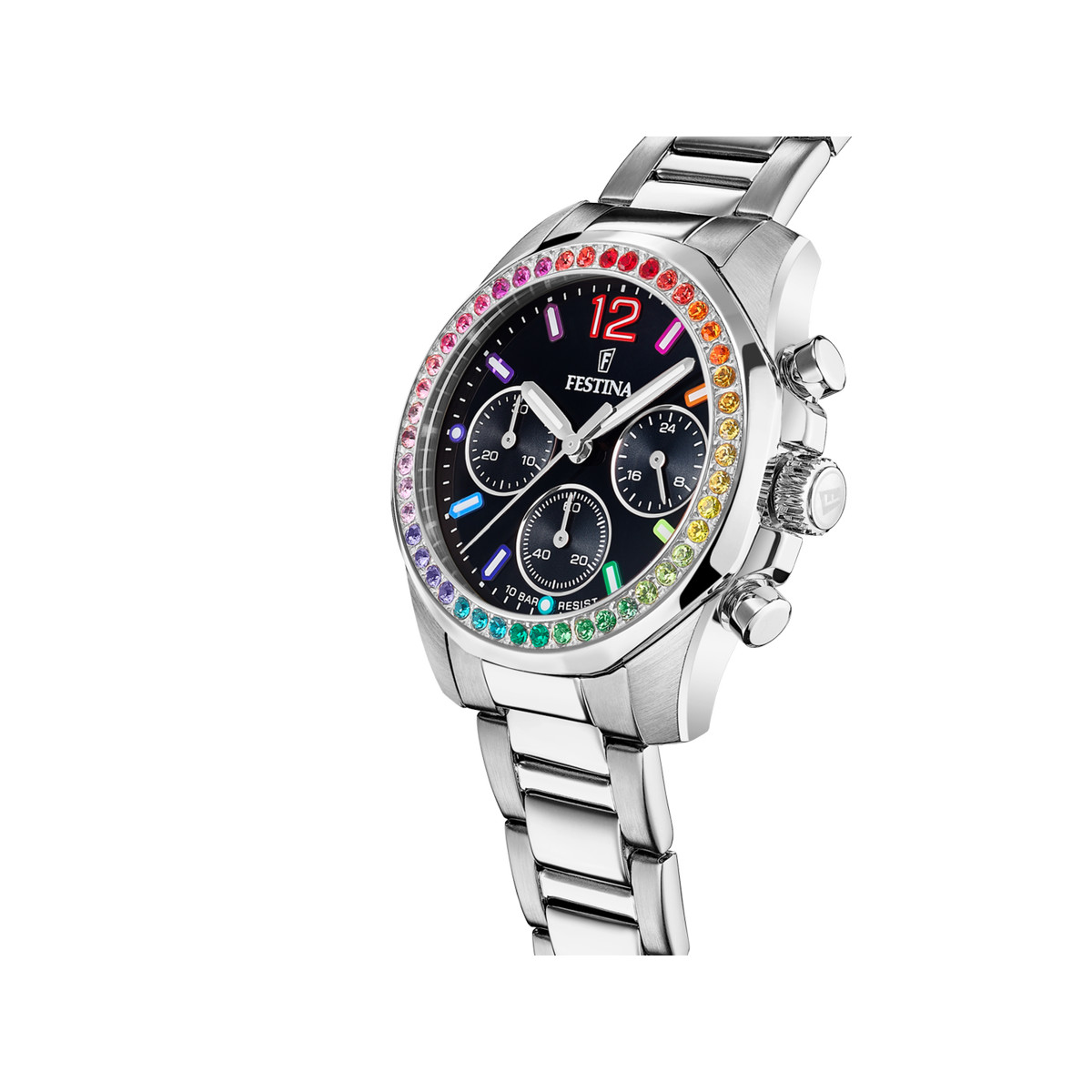 Montre FESTINA boyfriend femme bracelet acier - vue 2