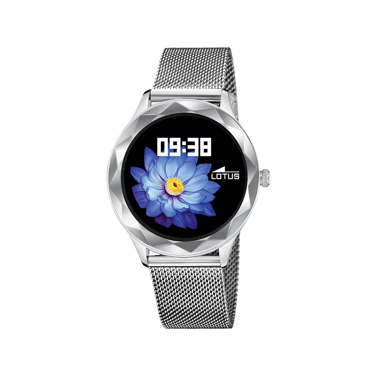 Montre LOTUS smartwatch femme connecté, bracelet acier