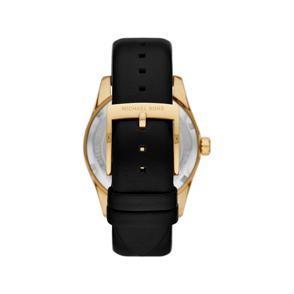 Montre MICHAEL KORS lexington femme bracelet cuir noir - vue 3